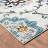 5’ x 8’ White Floral Quatrefoil Area Rug