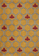 5’ x 7’ Yellow and Red Honey Bee Area Rug