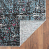 8’ x 10’ Blue Chaotic Strokes Area Rug
