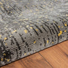 5’ x 8’ Gray and Yellow Abstract Sprinkle Area Rug