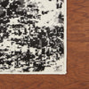 5’ x 7’ Black and White Abstract Area Rug
