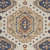 3’ x 5’ Gold and Blue Boho Chic Area Rug