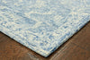 5’ x 8’ Blue and Ivory Interlacing Vines Area Rug