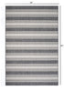 3’ x 5’ Gray Striped Indoor Outdoor Area Rug