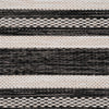 8’ x 10’ Gray Stripe Border Indoor Outdoor Area Rug