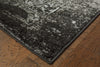 8’ x 10’ Black and Gray Distressed Area Rug