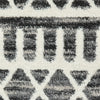 5’ x 7’ Black and White Geometric Area Rug
