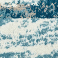 5’ x 7’ Beige and Blue Scenic Area Rug