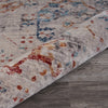 8’ x 10’ Ivory Distressed Floral Area Rug