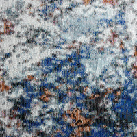 5’ x 8’ Blue and White Abstract Ocean Area Rug