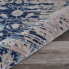 8’ x 10’ Blue and White Abstract Ocean Area Rug