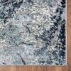 8’ x 10’ Navy and Gray Abstract Ice Area Rug