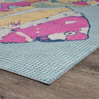 2’ x 3’ Pink Fish Trio Indoor Outdoor Scatter Rug