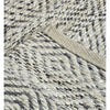 5’ x 7’ Gray and White Diamonds Area Rug