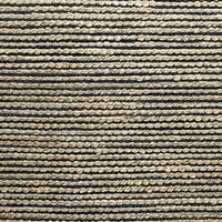 5’ x 7’ Deep Gray and Tan Interwoven Area Rug