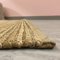 5’ x 7’ Tan Toned Interwoven Area Rug