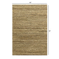 5’ x 7’ Tan Toned Interwoven Area Rug