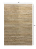 5’ x 7’ Tan Geometric Striped Area Rug