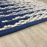 5’ x 7’ Blue and White Transition Area Rug