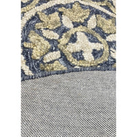 5’ Round Gray and Beige Decorative Area Rug