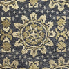 5’ Round Gray and Beige Decorative Area Rug