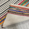 2’ x 3’ Multicolored Striped Chindi Scatter Rug