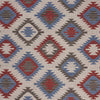 2’ x 3’ Red and Blue Geometric Diamonds Scatter Rug