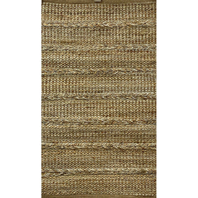 2’ x 3’ Gray and Tan Braided Stripe Scatter Rug