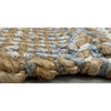 2’ x 3’ Soft Blue and Tan Braided Stripe Scatter Rug