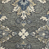 2’ x 7’ Gray Floral FIligree Runner Rug