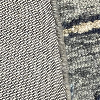 7’ Round Gray Intricate Jacobean Area Rug