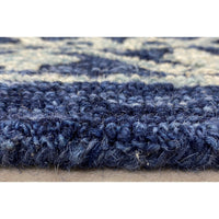 7’ x 9’ Blue Decorative Lattice Area Rug