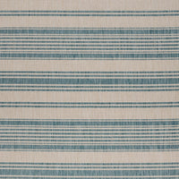 5’ x 7’ Teal Uneven Stripe Indoor Outdoor Area Rug