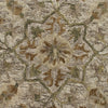 6’ Round Beige Distressed Medallion Area Rug