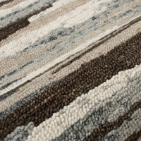 6’ Round Brown and Gray Camouflage Area Rug