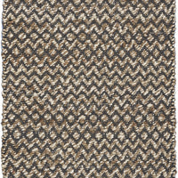 3’ x 5’ Gray Toned Chevron Patterned Runner Rug