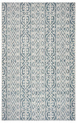 5’ x 8’ Blue Geometric Indoor Outdoor Area Rug