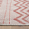 2’ x 3’ Red Zigzag Indoor Outdoor Scatter Rug