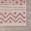 2’ x 3’ Red Zigzag Indoor Outdoor Scatter Rug