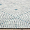 2’ x 3’ Blue Diamonds Indoor Outdoor Scatter Rug