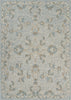 5’ x 7’ Blue and Cream Filigree Area Rug