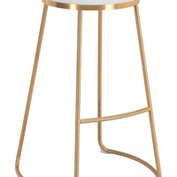 Bree Barstool (Set of 2) White &amp; Gold