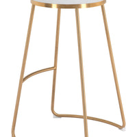 Bree Barstool (Set of 2) White &amp; Gold