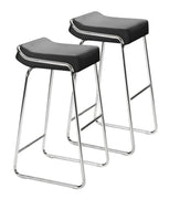 Wedge Barstool (Set of 2) Black