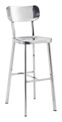 Polished Steel Bar Chair