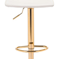 Prima Bar Chair White &amp; Gold