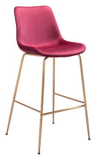 Tony Bar Chair Red &amp; Gold