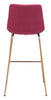 Tony Bar Chair Red &amp; Gold