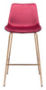 Tony Bar Chair Red &amp; Gold