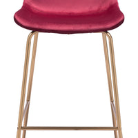 Tony Bar Chair Red &amp; Gold